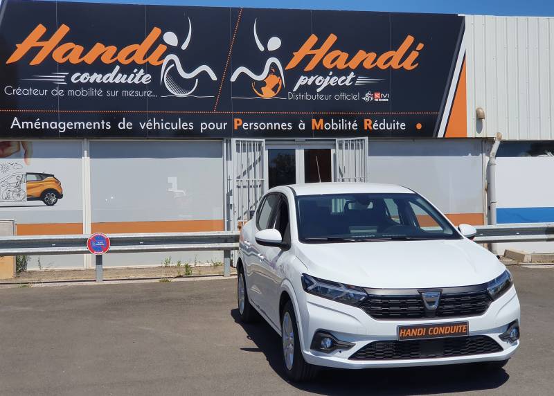 Conduite para au volant, cercle accélérateur sur volant à pousser et levier de frein à pousser par Kivi et Handi Conduite à Montpellier Hérault