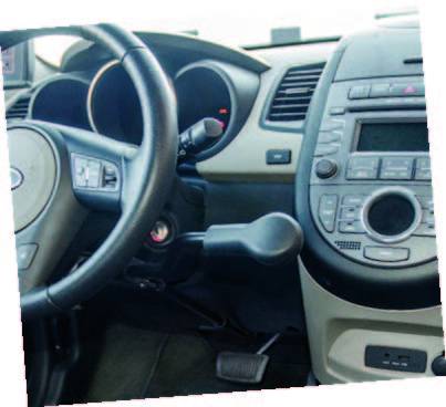 Levier de frein à pousser au volant à Handi Conduite dans l'Hérault