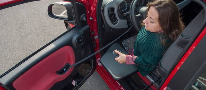 aide au transfert planche de transfert électrique pour véhicule PMR à Montpellier